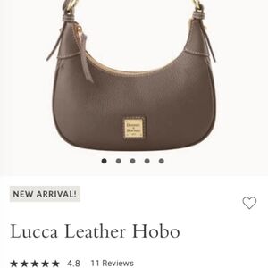 Dooney & Bourke Lucca Leather Hobo in Taupe